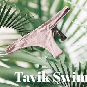 Tavik Ali minimum coverage swim bottom‎ cheeky mauve size XL New